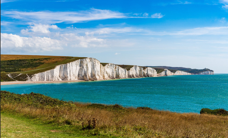 The Seven Sisters chalk cliffs, East Sussex